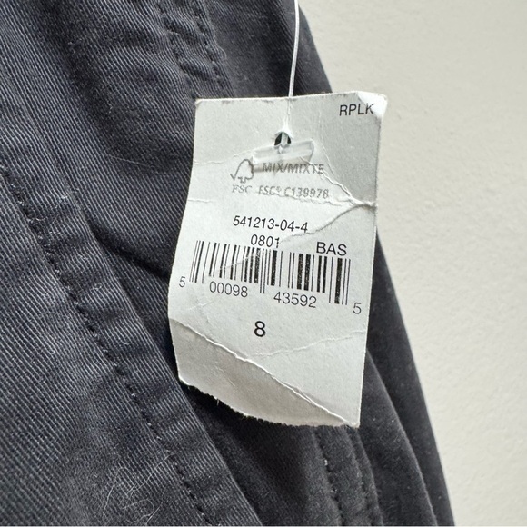 GAP Mid Rise Downtown Khakis Black Size 8 NWT Brand New - Picture 12 of 14